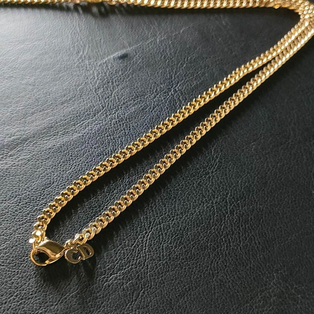 【極美品】Dior ディオール CDロゴチャーム チェーン ネックレス ゴールド