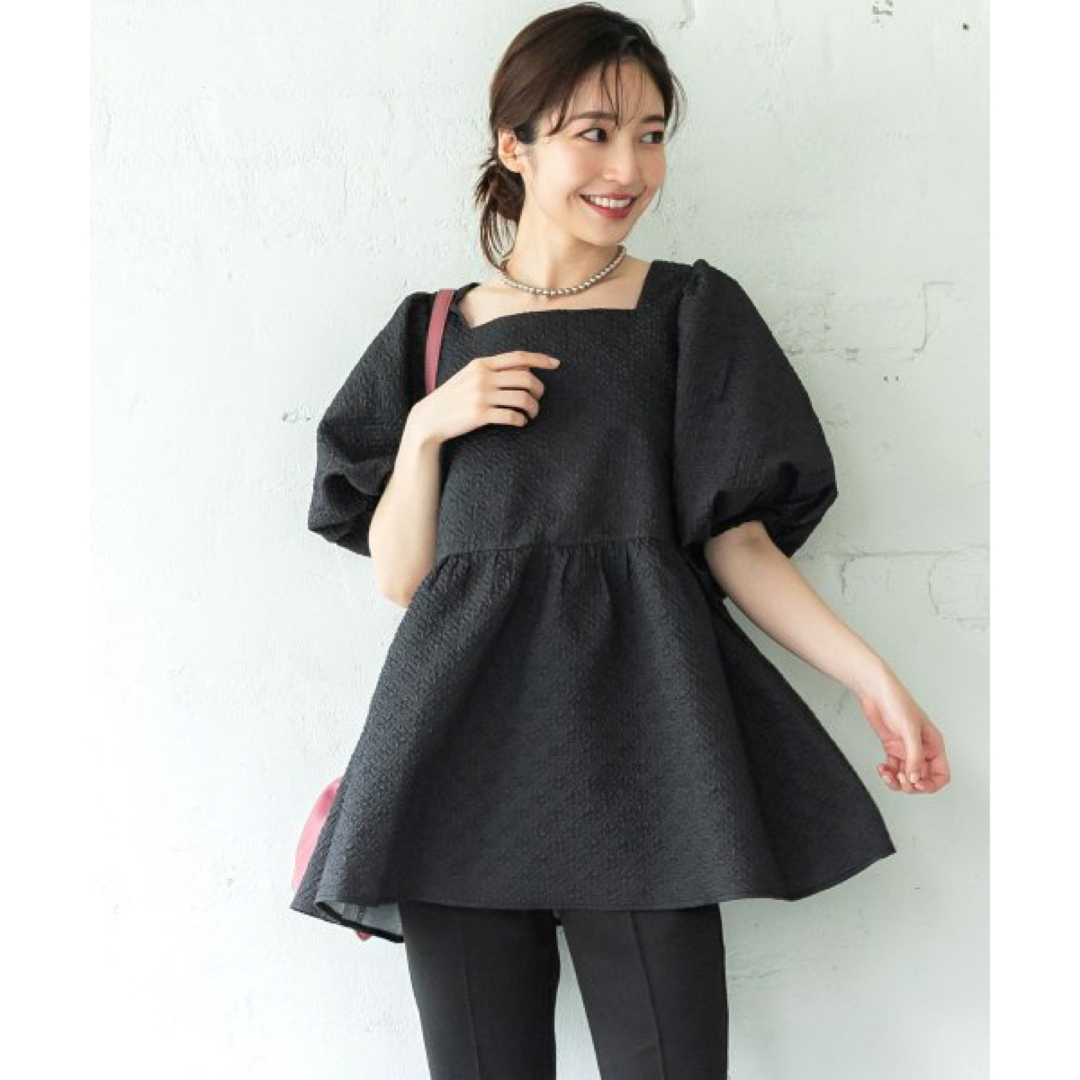 高評価! コカ coca スクエアネックニットトップス (Ivory)