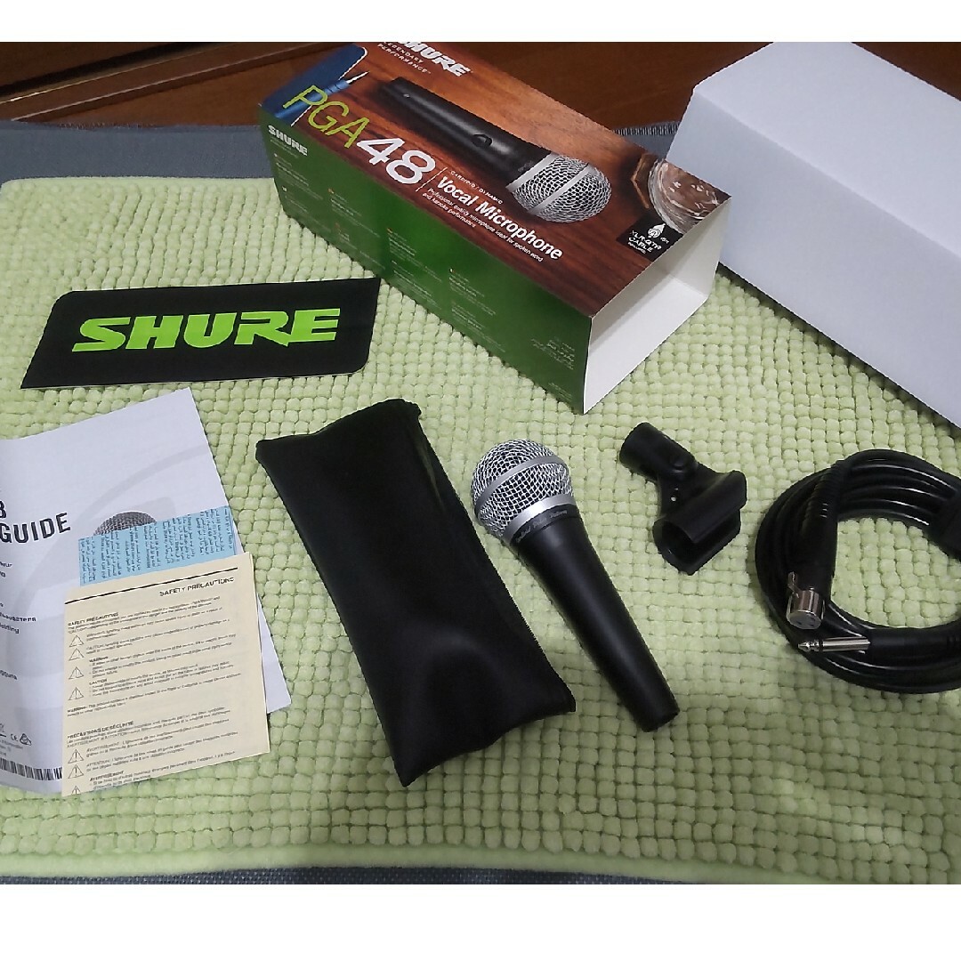 SHURE PGA48-QTR 4.6m XLR－フォンケーブル付属