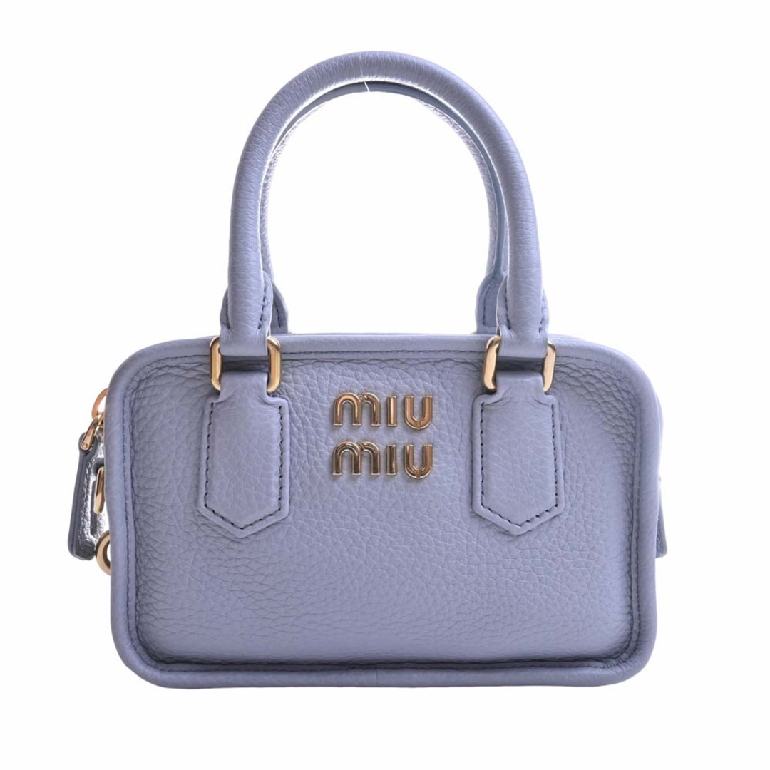 miu miu ミュウミュウ VIT DAINO SOFT 2WAY ハンドバッグ 5BB123 ブルー by