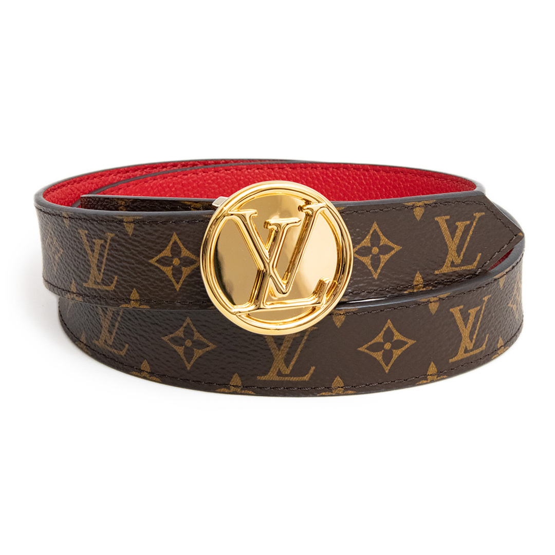 LOUIS VUITTON ベルト モノグラム レザー ゴールド金具 LV - ベルト