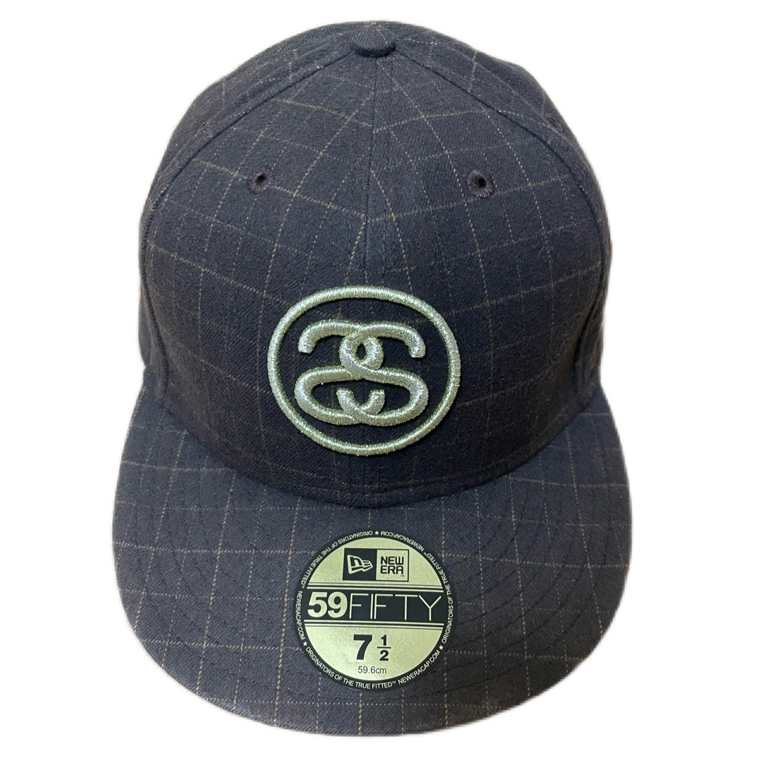 STUSSY SSリンク刺繍 NEWERA CAP 59.6cm - キャップ