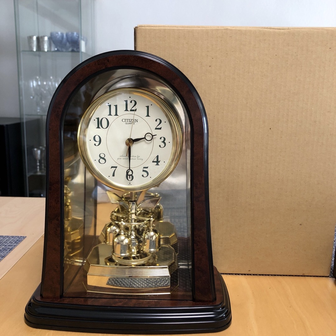 【未使用品】アンティーク風置き時計 シチズン