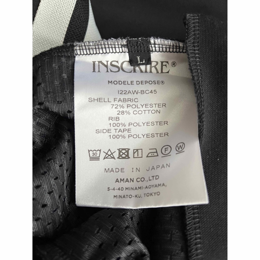 INSCRIRE - INSCRIRE アンスクリア トラックジャケット 黒 roku INSCRIRE - INSCRIRE アンスクリア トラックジャケット 黒 roku
