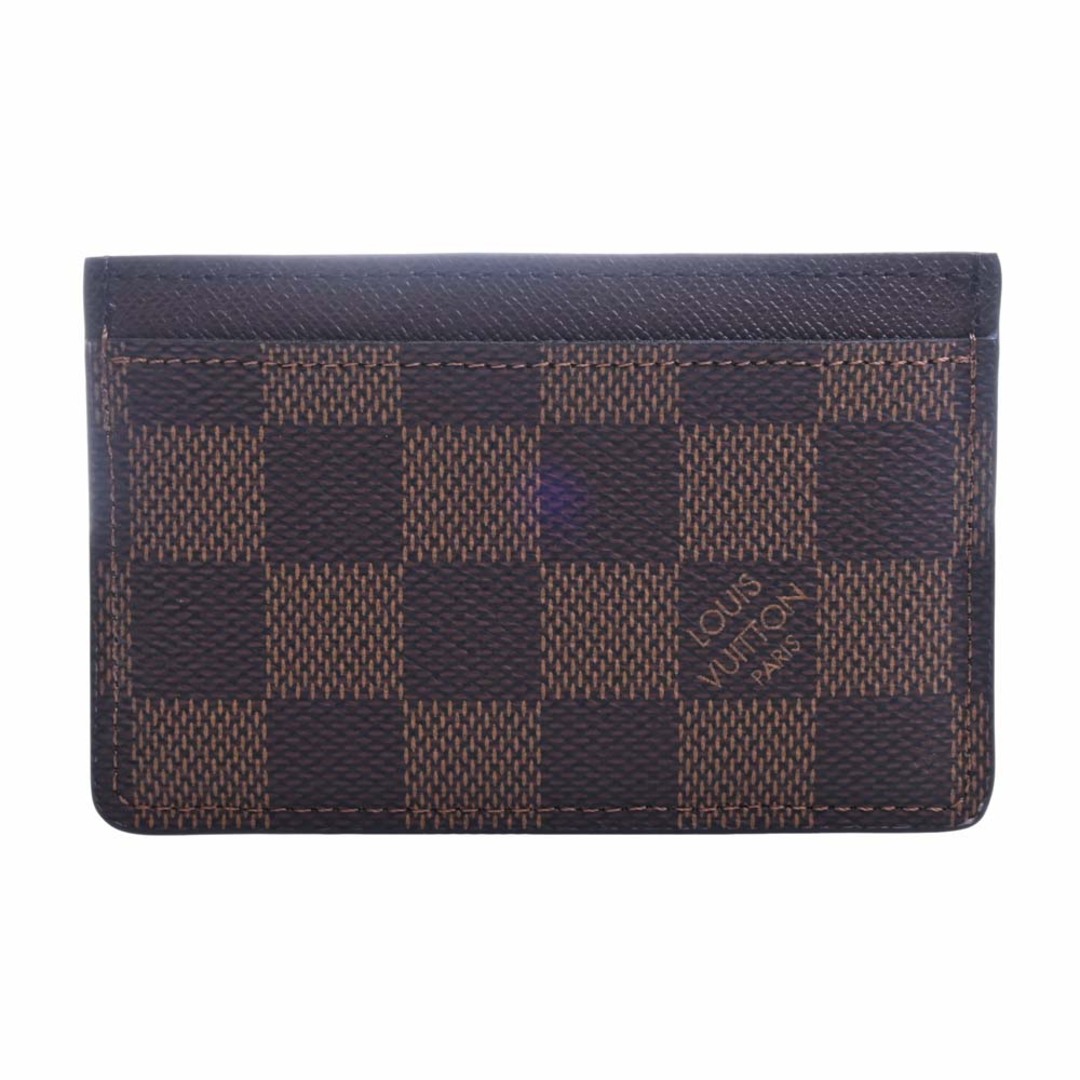 【中古】LOUIS VUITTON ルイヴィトン ダミエ ポルトカルト サンプール カードケース N61722 ブラウン by