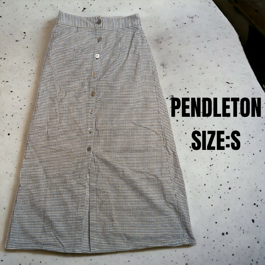 PENDLETON(ペンドルトン)のPENDLETON ペンドルトン ロングスカート チェック柄 Sサイズ レディースのスカート(ロングスカート)の商品写真