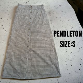 ペンドルトン(PENDLETON)のPENDLETON ペンドルトン ロングスカート チェック柄 Sサイズ(ロングスカート)