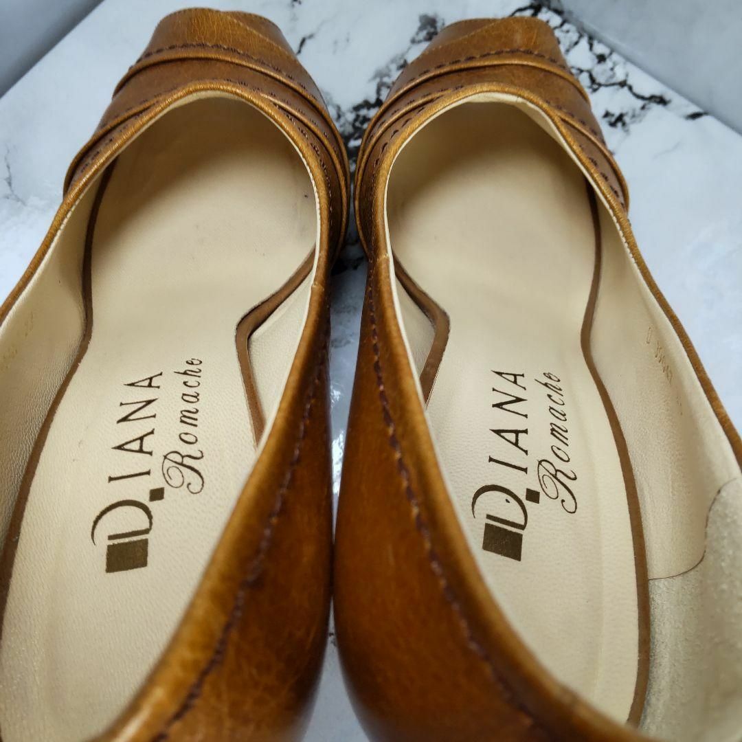 DIANA(ダイアナ)の☆美脚演出☆ DIANA オープントゥ ピンヒール パンプス 23cm カーキ色 レディースの靴/シューズ(ハイヒール/パンプス)の商品写真