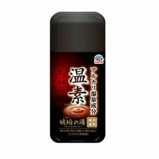 アースセイヤク(アース製薬)の【新品】温素 琥珀の湯 600g(入浴剤/バスソルト)