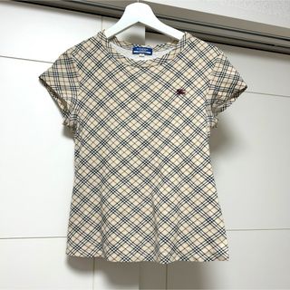 バーバリーブルーレーベル(BURBERRY BLUE LABEL)のバーバリー　Burberry チェック　Tシャツ　vintage used(Tシャツ(半袖/袖なし))