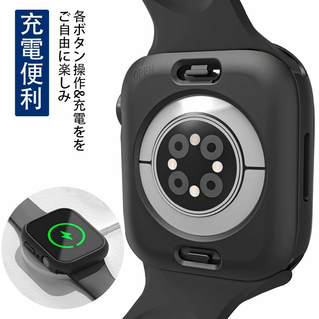 ILYAML for Apple Watch ケース 44mm 40mm 防水ケース 360度全面