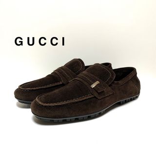 グッチ(Gucci)の☆良品 グッチ ラグソール スエード ドライビングシューズ モカシン イタリア製(ドレス/ビジネス)