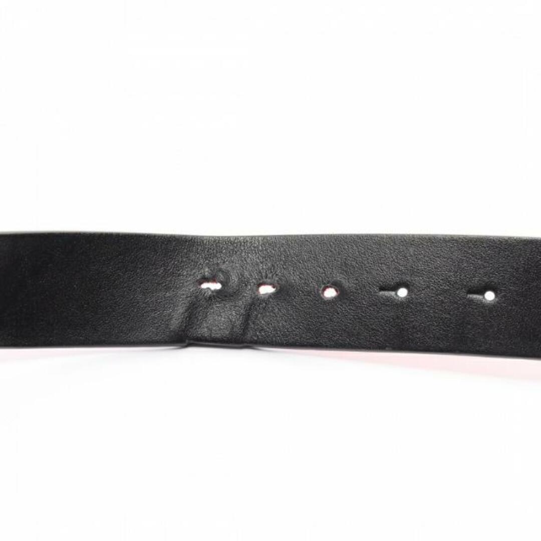 Ricky ベルト レザー ブラック シルバー金具 | hartwellspremium.com