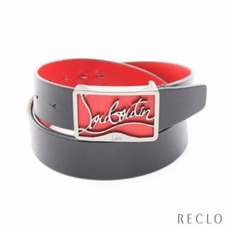 クリスチャンルブタン(Christian Louboutin)のRicky ベルト レザー ブラック シルバー金具(ベルト)