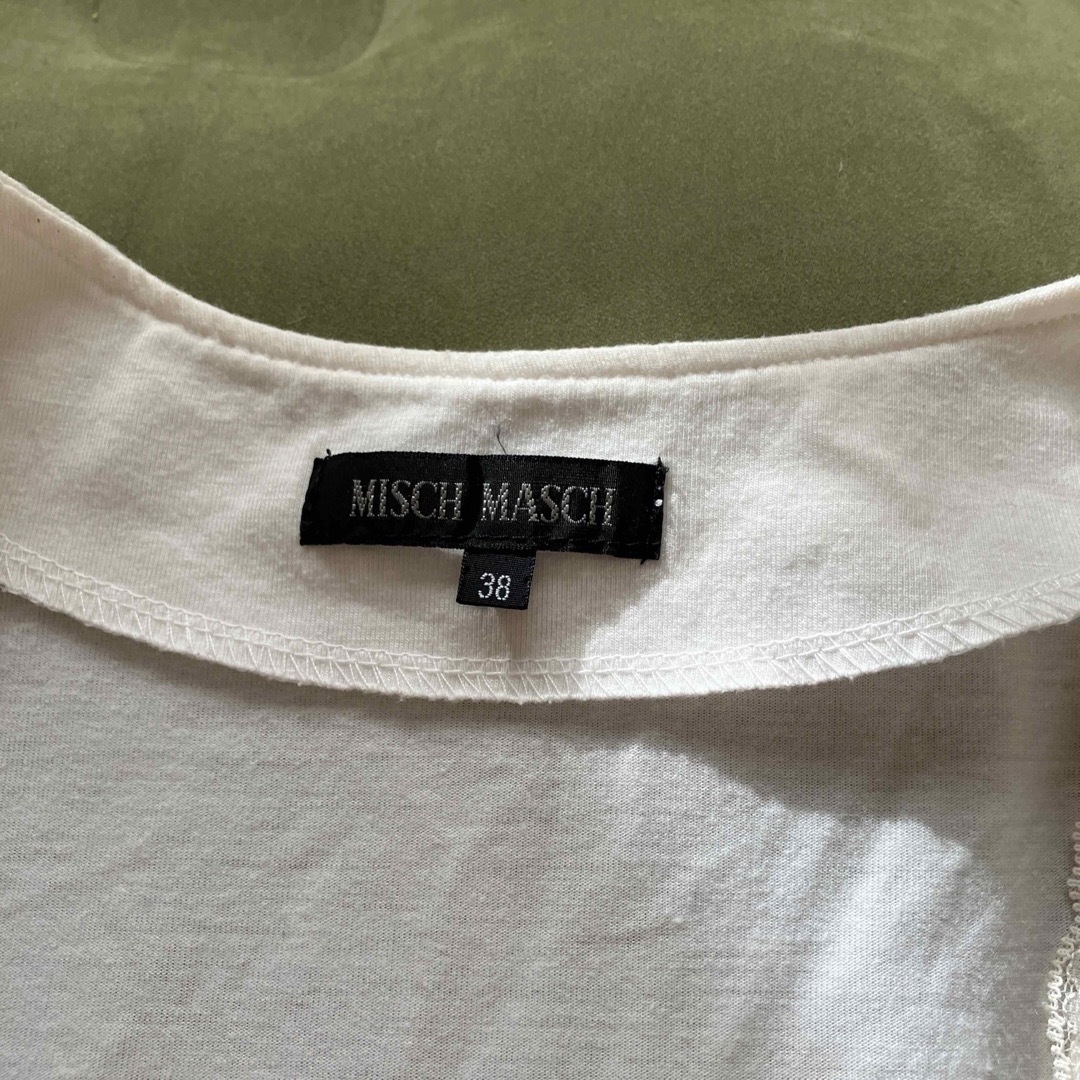 MISCH MASCH(ミッシュマッシュ)の【ミッシュマッシュ】レース付きスクエアネックノースリーブ レディースのトップス(シャツ/ブラウス(半袖/袖なし))の商品写真