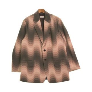 ドリスヴァンノッテン(DRIES VAN NOTEN)のDRIES VAN NOTEN カジュアルジャケット L ピンク等(総柄) 【古着】【中古】(テーラードジャケット)