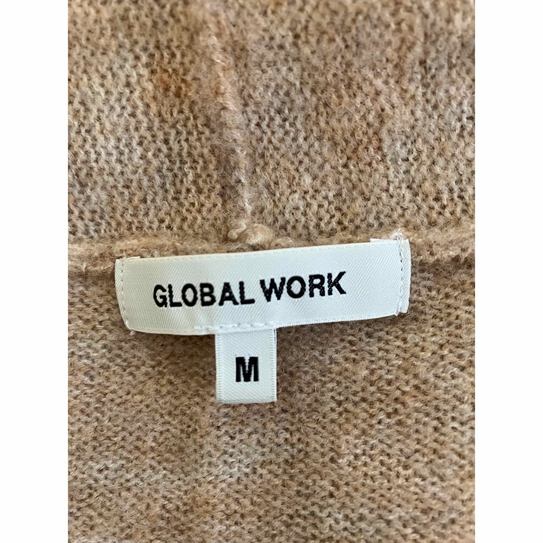 GLOBAL WORK(グローバルワーク)の【値下げ】グローバルワーク　ロングカーディガン　薄ピンク色　レディース　Mサイズ レディースのトップス(カーディガン)の商品写真