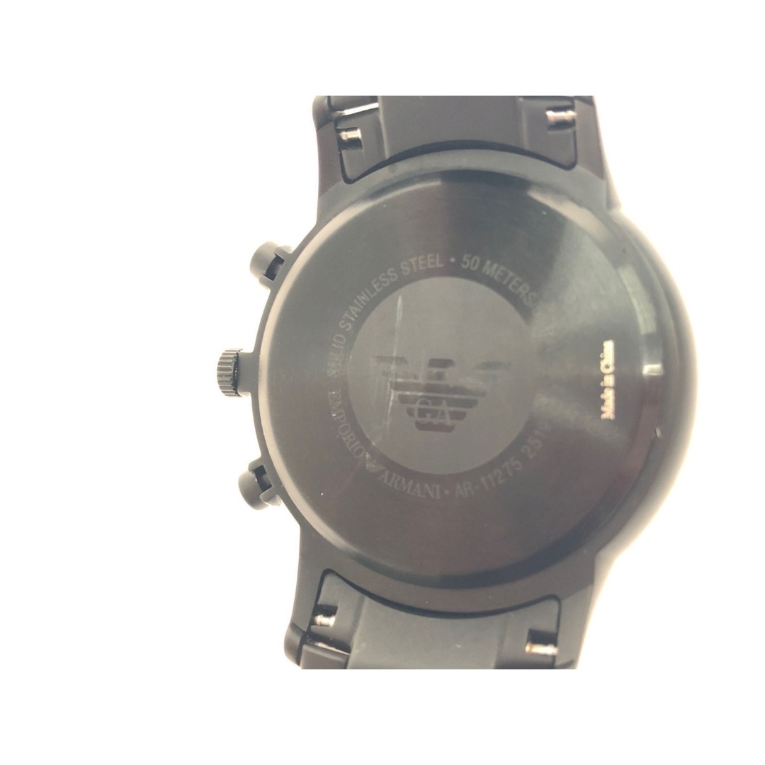 Emporio Armani(エンポリオアルマーニ)の▼▼EMPORIO ARMANI エンポリオアルマーニ メンズ腕時計 クロノグラフ クオーツ AR-11275 メンズの時計(腕時計(アナログ))の商品写真