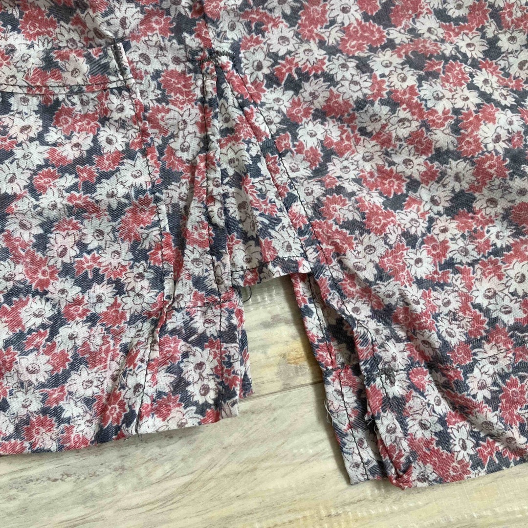 グランマママドーター　半袖小花柄シャツ