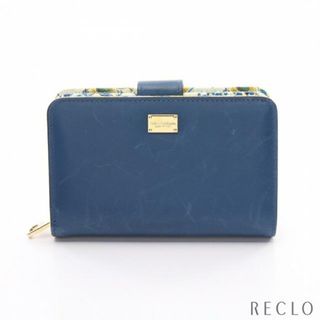 ドルチェアンドガッバーナ(DOLCE&GABBANA)の 二つ折り財布 レザー ブルー(財布)