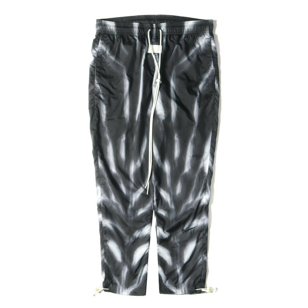 FEAR OF GOD フィアオブゴッド パンツ サイズ:M NIKE ナイキ ポリエステル タフタ 総柄 トラック パンツ AOP Pants 19SS ブラック 黒 ボトムス ズボン コラボ アイテム 【メンズ】