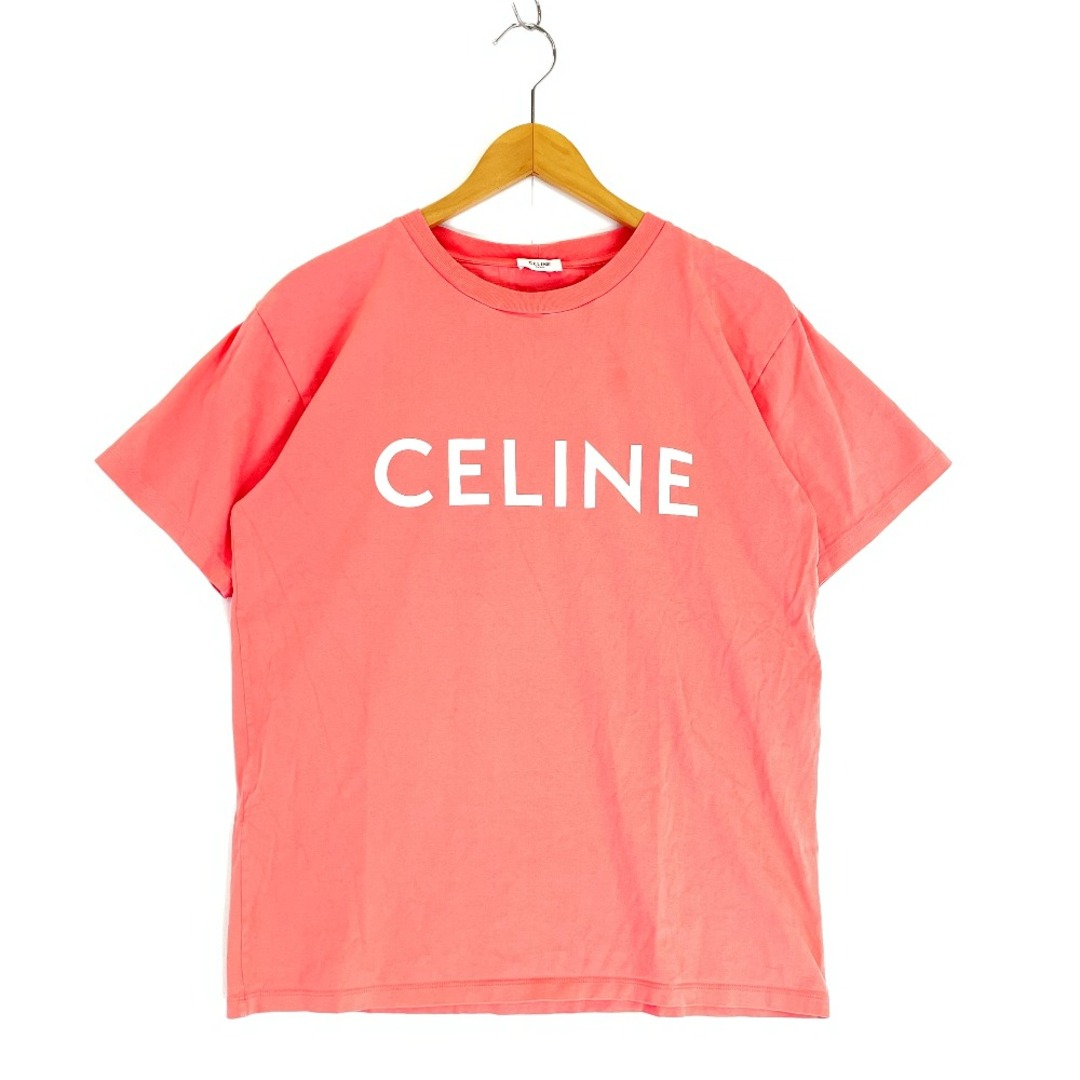 celine(セリーヌ)のセリーヌ ピンク 2X681671Q ロゴ クルーネック Tシャツ XS メンズのトップス(その他)の商品写真