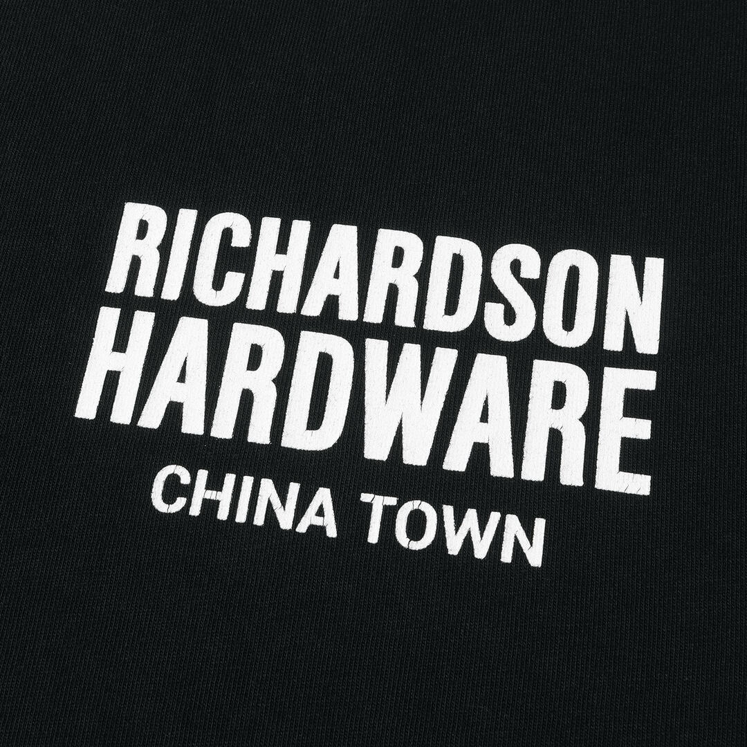 Richardson リチャードソン Tシャツ サイズ:L ワンポイント バックロゴ プリント クルーネック 半袖 Tシャツ RIM-11150-A ブラック 黒 アメリカ製 トップス カットソー ブランド【メンズ】