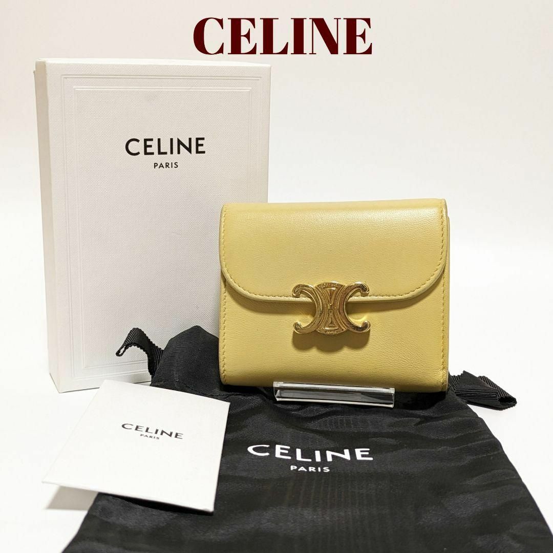 最大半額 【美品】CELINEセリーヌ トリオンフ スモールウォレット