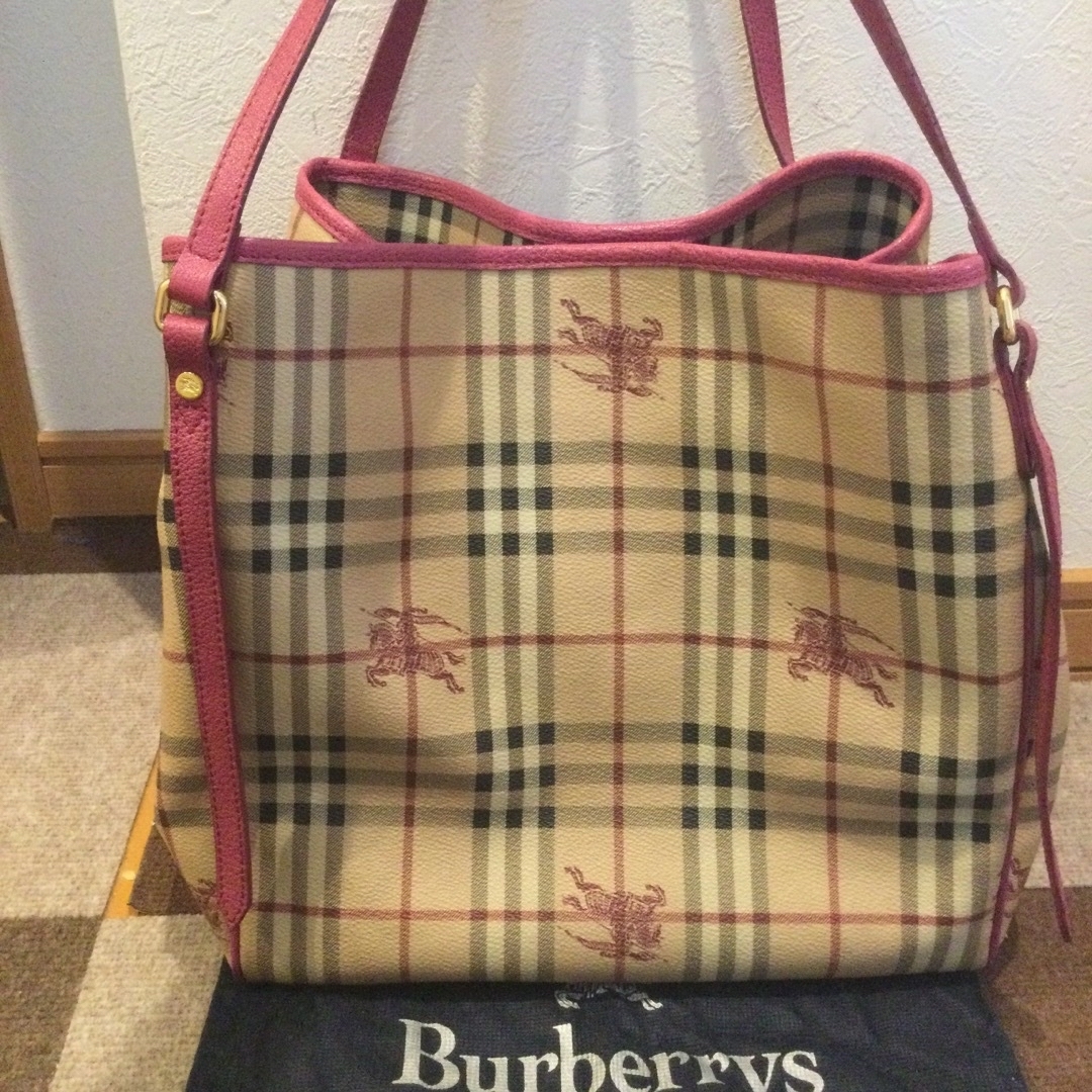 BURBERRY - Burberry バーバリー ノバチェック シャドーホース トート