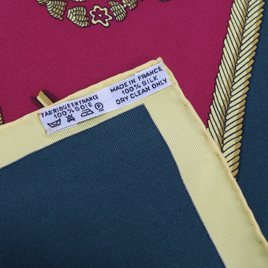 HERMES エルメス カレ90 パリの紋章 スカーフ シルク/シルク100%【中古】 レディース