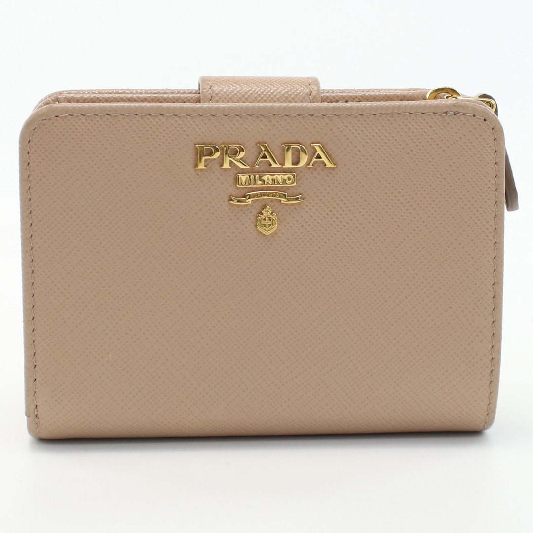 PRADA プラダ サフィアーノマルチカラー財布 1ML018 ZLP F0KNX 二折財布小銭入付き レザー レディース