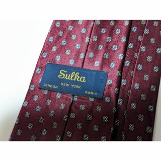 Sulka 極上シルクサテン ヴィンテージ シルクネクタイの通販 by