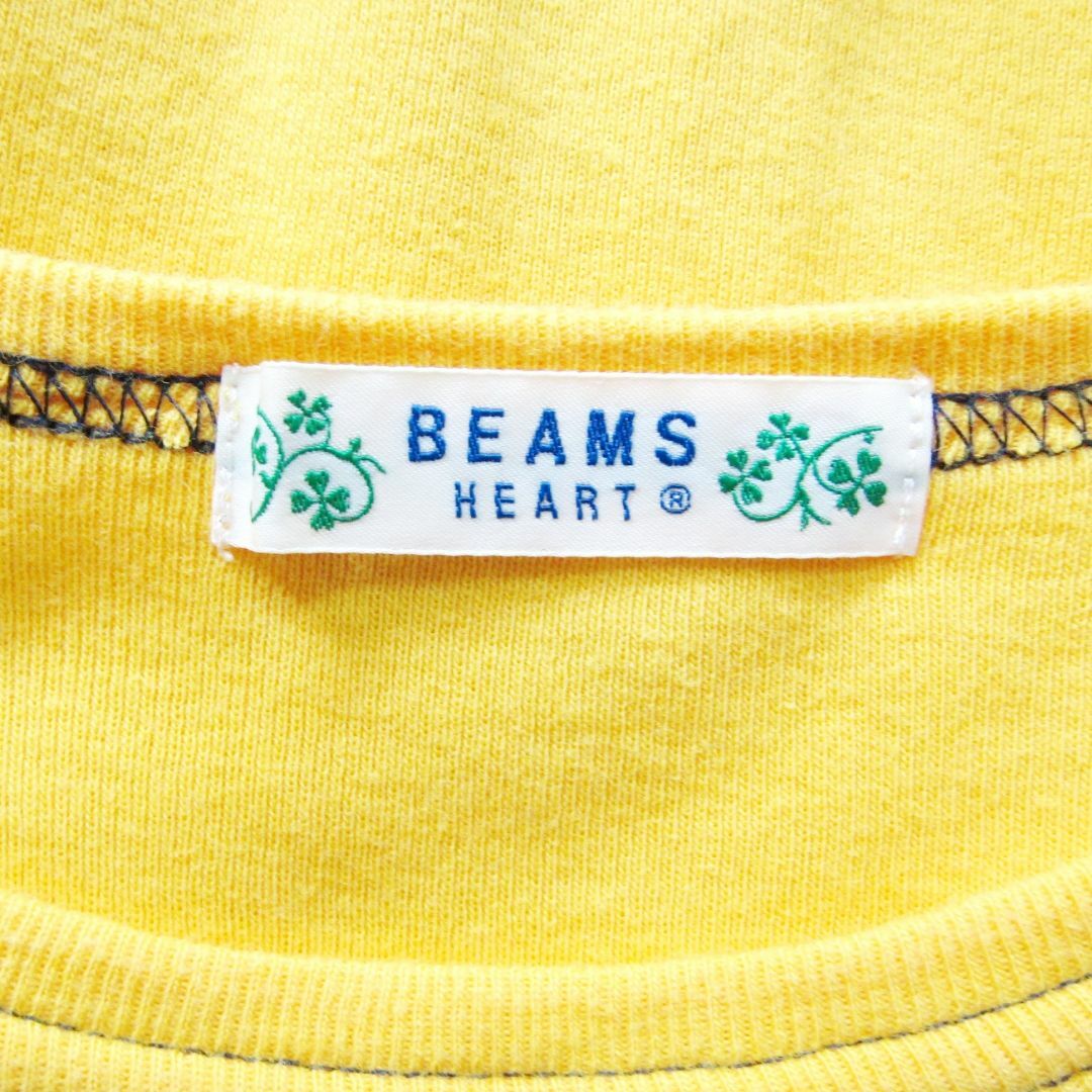 BEAMS(ビームス)のBEAMS HEART　ビームスハート　ロゴ入りコットンTシャツ レディースのトップス(シャツ/ブラウス(長袖/七分))の商品写真