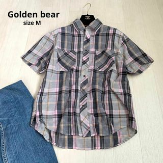 ゴールデンベア(Golden Bear)のGolden bear ゴールデンベア　半袖　シャツ　半袖シャツ　Mサイズ(シャツ/ブラウス(半袖/袖なし))