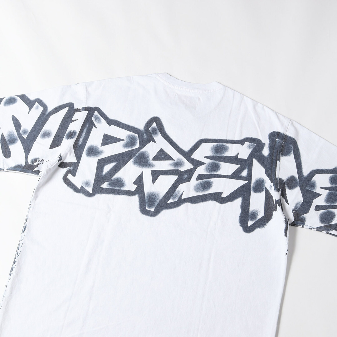 Supreme シュプリーム Tシャツ サイズ:M New York Yankees MLB NY総柄 クルーネック 半袖 Tシャツ トップ  Airbrush S/S Top 21AW ホワイト 白 トップス カットソー コラボ ストリート カジュアル ブランド【メンズ】 