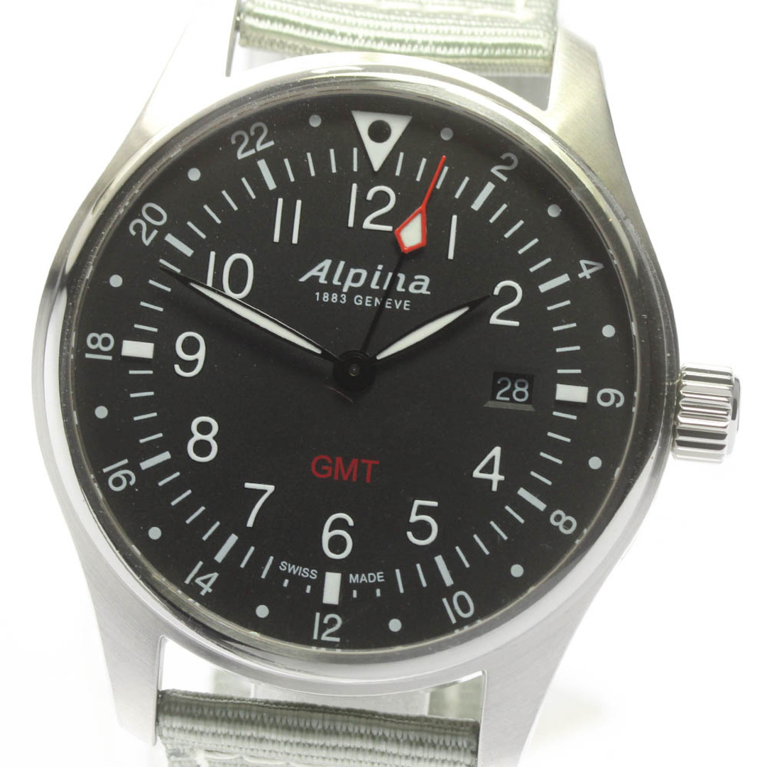 アルピナ Alpina AL-247B4S6 スタータイマー GMT デイト クォーツ メンズ 未使用品 箱・保証書付き_684132【ev10】
