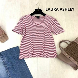 ローラアシュレイ(LAURA ASHLEY)のLAURA ASHLEY ローラアシュレイ　ボーダートップス　トップス　半袖(Tシャツ(半袖/袖なし))