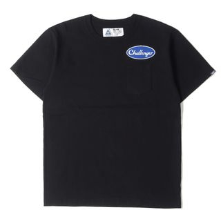 CHALLENGER チャレンジャー Tシャツ ブランドロゴ ポケット クルーネックTシャツ LOGO PKT TEE 22AW ブラック 黒 XL トップス カットソー 半袖 【メンズ】