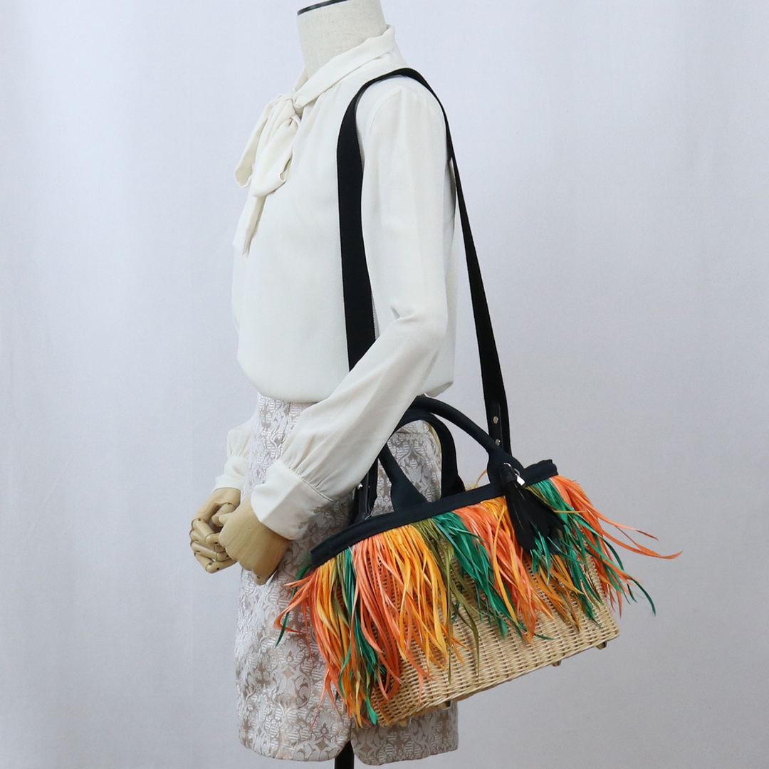 PRADA - PRADA プラダ ウィッカーカナパカゴバッグ 1BG835 2EQN F0TDS
