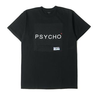 アンダーカバー(UNDERCOVER)のUNDERCOVER アンダーカバー Tシャツ サイズ:M 90s RELIEF【メンズ】【中古】【K3824】期 PSYCHO ロゴ プリント クルーネック 半袖 Tシャツ 1999年製 デッドストック ブラック 黒 トップス カットソー アーカイブ ストリート カジュアル ブランド【メンズ】【中古】(Tシャツ/カットソー(半袖/袖なし))