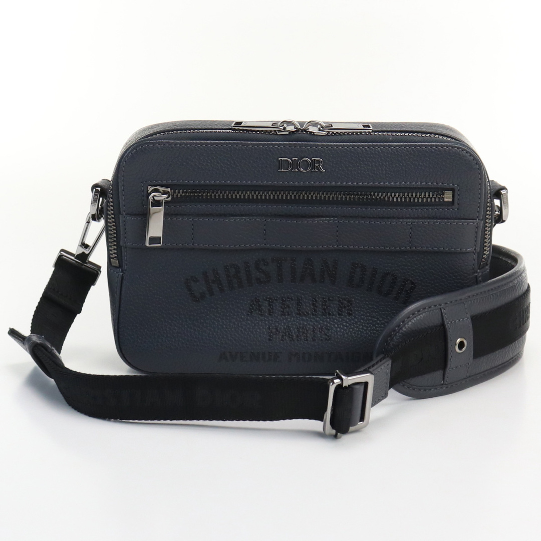 Christian Dior クリスチャンディオール サファリメッセンジャーバッグ ディオールオム 斜め掛け ショルダーバッグ レザー ユニセックス