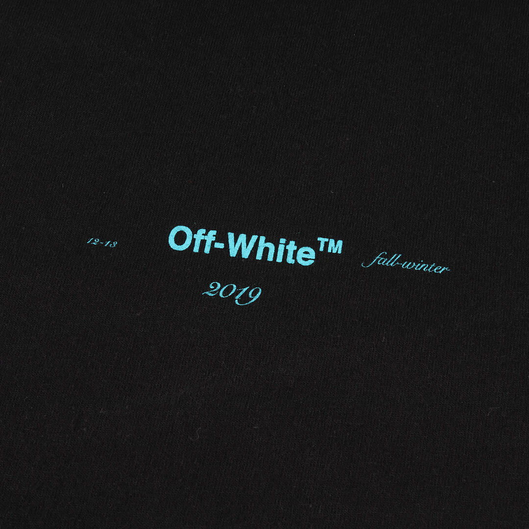 OFF-WHITE オフホワイト Tシャツ サイズ:XXS 18AW グラデーション アロー ロゴ プリント オーバーサイズ クルーネック 半袖  Tシャツ GRADIENT S/S OVER TEE ブラック 黒 トップス カットソー ストリート カジュアル ブランド【メンズ】【中古】