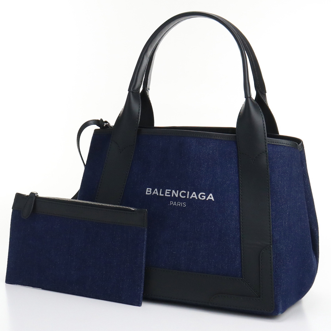 BALENCIAGA バレンシアガ ネイビーカバススモール 339933 K221N 4580