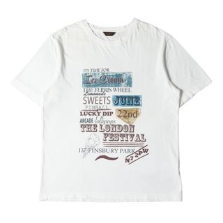 Paul Smith ポールスミス Tシャツ サイズ:L グラフィックロゴ クルーネック 半袖 Tシャツ 199533 551J JEANS ホワイト 白 トップス カットソー 【メンズ】