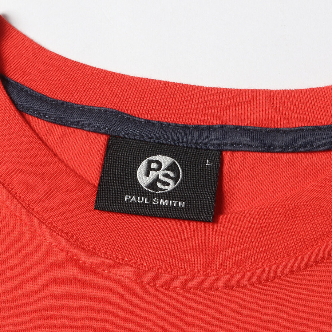 Paul Smith(ポールスミス)のPaul Smith ポールスミス Tシャツ サイズ:L 近年モデル スマイリー プリント クルーネック 半袖 Tシャツ SMILEY PRINT T-SHIRTS 262537 011R PS レッド 赤 トップス カットソー カジュアル ブランド【メンズ】【中古】 メンズのトップス(Tシャツ/カットソー(半袖/袖なし))の商品写真