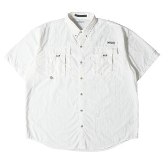 コロンビア(Columbia)のColumbia コロンビア シャツ サイズ:XL PFG ナイロン 半袖 シャツ バハマ フィッシングシャツ FM7047 ホワイト 白 トップス カットソー カジュアルシャツ アウトドア ブランド【メンズ】【中古】(シャツ)