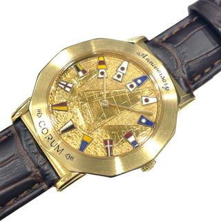 コルム(CORUM)の　コルム CORUM アドラミルズカップ 55.730.56 シャンパンゴールド K18YG/社外ベルト メンズ 腕時計(その他)