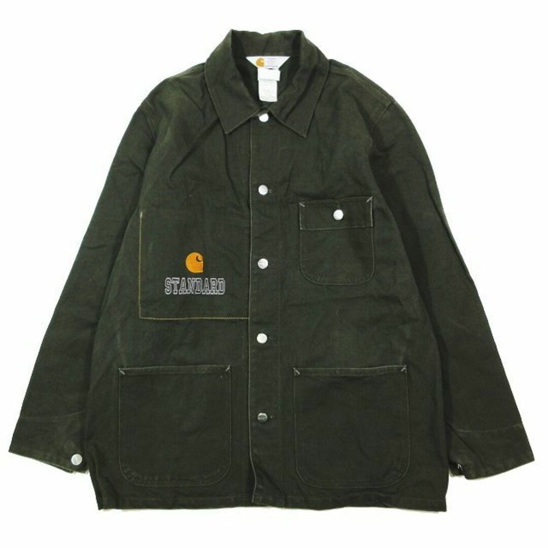 カーハート carhartt カバーオール ジャケット ブルゾン ワーク M 緑