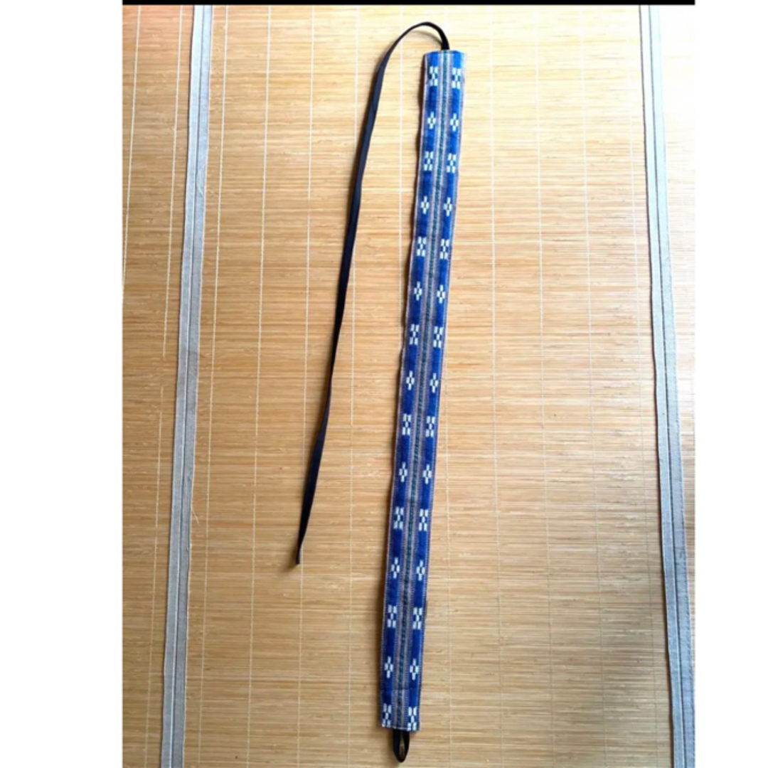 三線ストラップ  内ポケット付き（沖縄ミンサー） 楽器の和楽器(三線)の商品写真