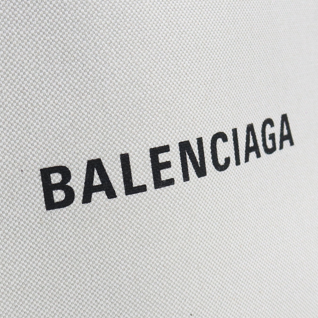 BALENCIAGA バレンシアガ ネイビースモールカバス 339933 トートバッグ コットン レディース